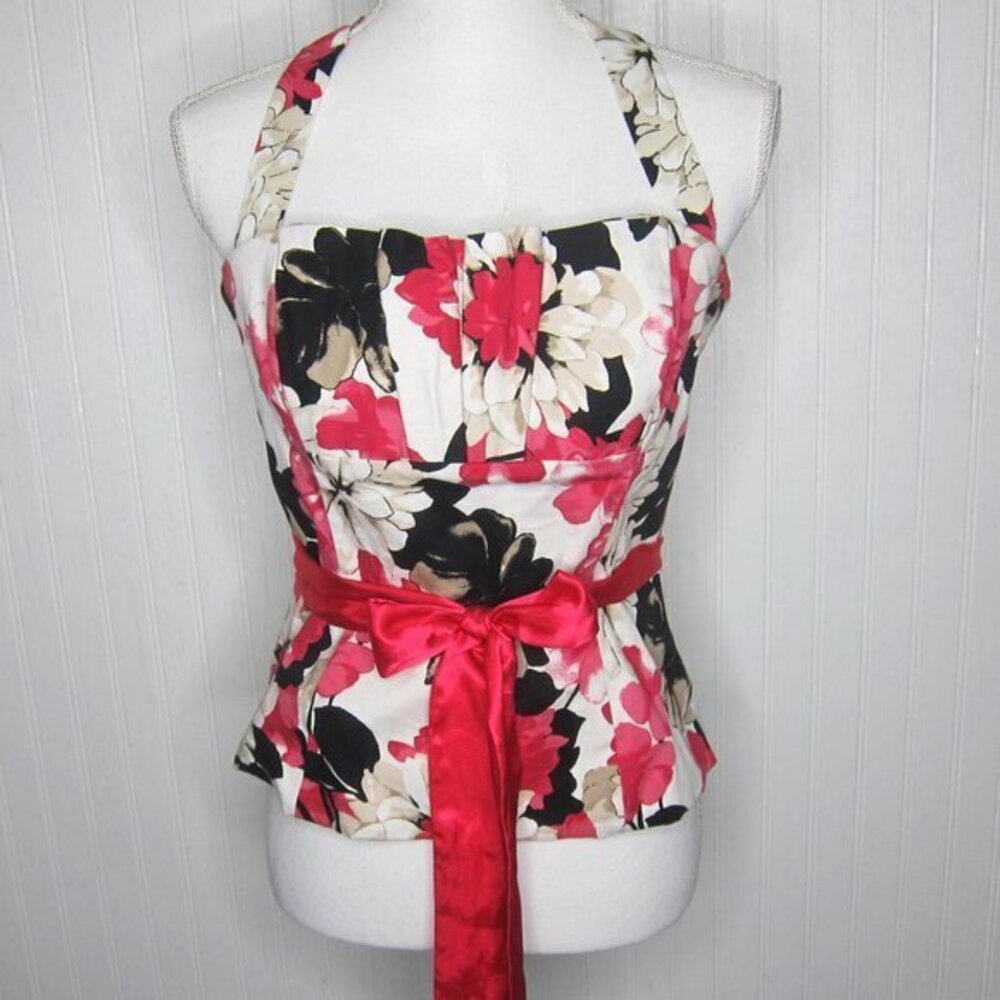 White House Black Market Corset Halter Top Size 8